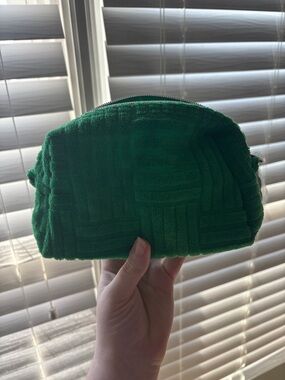 NWT green makeup bag